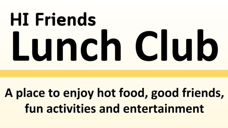 HI Friends Lunch Club