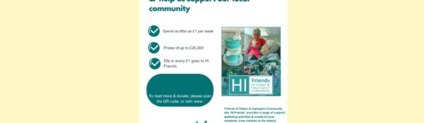 HI Friends delighted to be part of the Cambridgeshire Community Lottery!