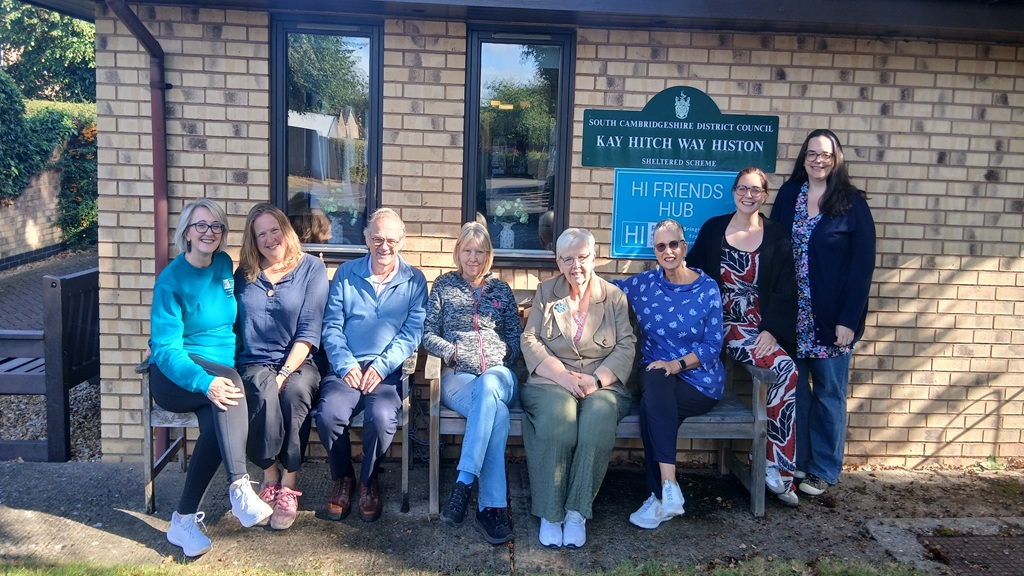 Wellbeing team outside kay hitch community centre.