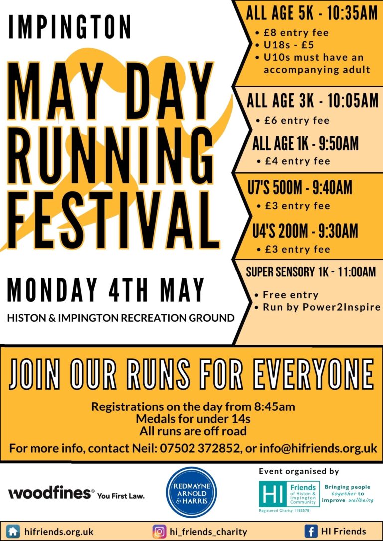 May day running festival poster 2026